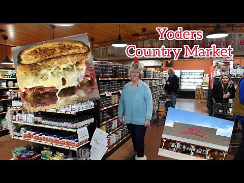Lunch & Tour of Yoders Country Market & Rich has a CLOSE CALL with a Cat!!