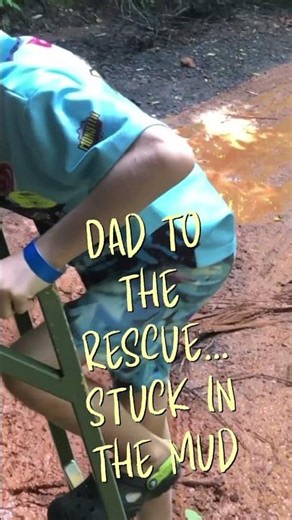 🚙💪 Dad to the Rescue! Stuck in the Mud at Rainforestation! 😱