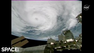 Hurricane Zeta spotted from the International Space Station (video)