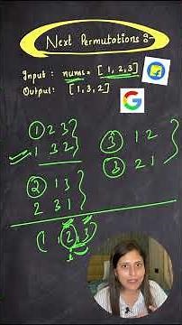 Next permutations problem asked in interview of Amazon,Microsoft, etc #trending #coding #leetcode