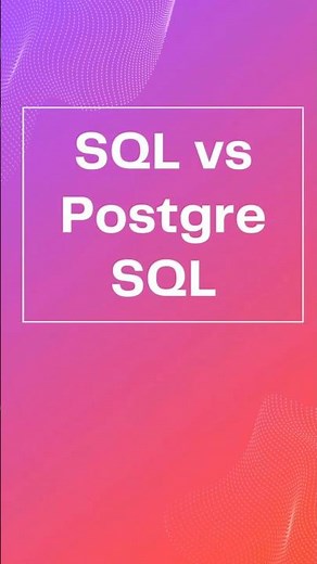 SQL vs PostgreSQL ⚡ Difference in 30 Seconds! #shorts #sql #postgresql #difference