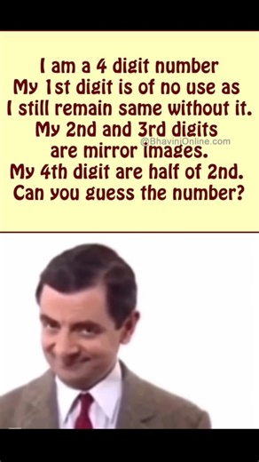 What's the 4-Digit Number? #mathriddle #challenge