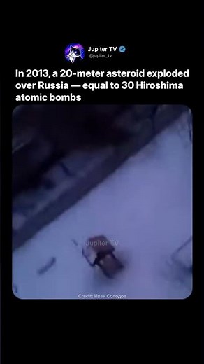 An Asteroid Exploded Over Earth in 2013 ☄️