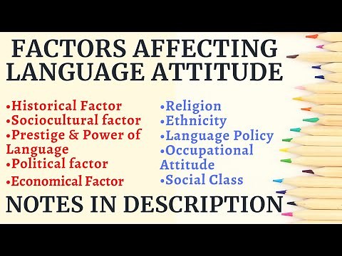 Factors Affecting Language Attitude