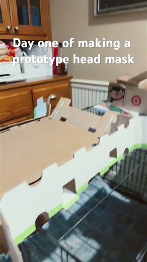 Day one of making a prototype mask head