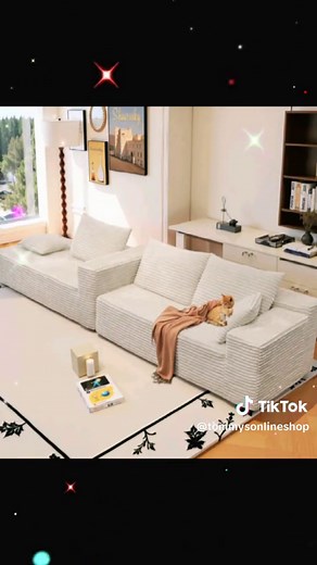 105,9 Zoll Cord-Wolkensofa einfach aufbauen