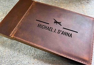 Pilots Log Premium Leather Custom Engraved and Personalized as Requested by Laser Perfect Gift for the Pilot in Your Life. Pilot Journal - Etsy