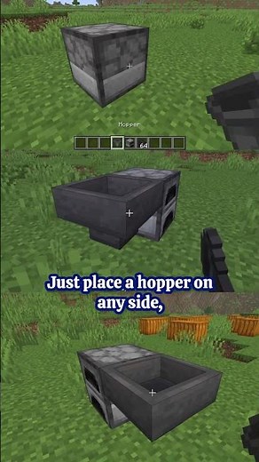 How to set up automatic supply for the furnace in the game #minecraft #shorts