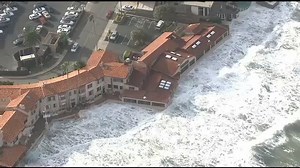 Chopper 8 captured this video of the King Tides earlier this morning as it walloped The Marine Room in La Jolla. The extra high surf peaks today with swells reaching over seven feet. >>> http://kfmb.us/ClMcq | CBS 8 San Diego