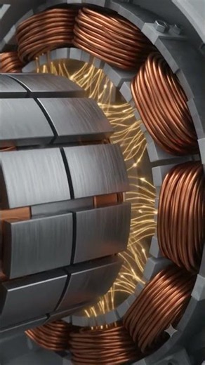 How a synchronous generator works in wind turbine?#windturbine #windenergy #shorts #renewableenergy
