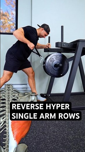Strengthen and Lengthen Your Lats With This Back Exercise | Reverse Hyper & Banded Single Arm Rows