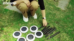 intelamp Solar Pathway Lights Outdoor, 6 Pack 9 Color Changing with Remote Control, Dusk to Dawn Solar Powered Waterproof LED Ground Lighting for House Outside Lawn Garden Yard Patio - Amazon.com