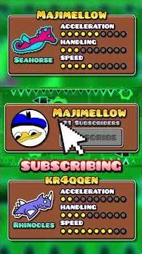 Geometry Dash Ship Race! Majimellow VS kr4qqen! #geometrydash #gd #gaming