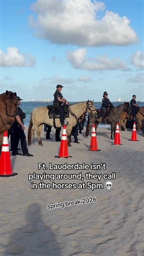 Fort Lauderdale does a beach sweep at 5pm, they aren’t messing around Spring Break 2026! 🌴 Follow me for things to do, events, & restaurants in Fort Lauderdale #fortlauderdale #ftlauderdale