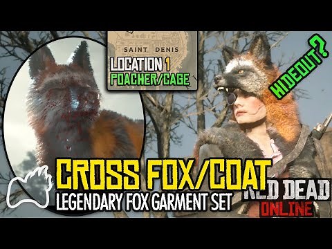 RED DEAD ONLINE How to Get the Legendary CROSS FOX Coat Garment Poacher and Cage Locations