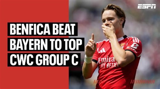 Benfica's first-ever win vs. Bayern Munich hands them top spot