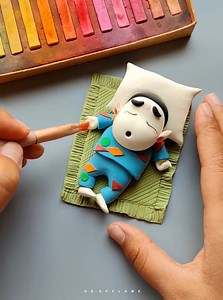 1.7M views · 7.9K reactions | Sleeping Naughty Shinchan - Clay Tutorial #art | DEEPFLAME | Facebook