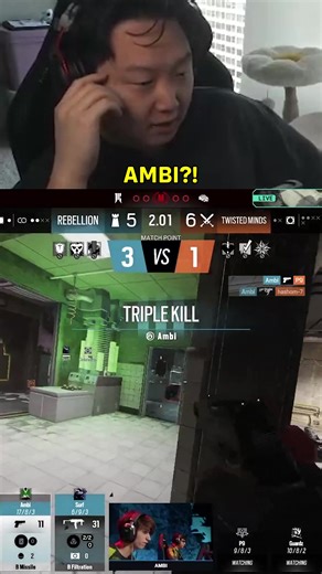 When they NEEDED AMBI The MOST... #r6 #gaming #rainbow6siege #rainbowsixsiege #proleague