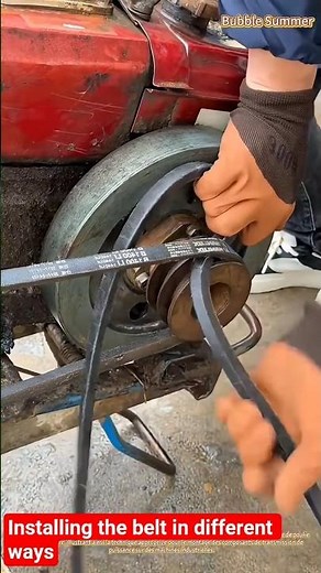 Installing the belt in different ways
