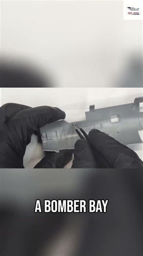 Amazing Model Airplane Guns & Bomber Bay Details! #shorts