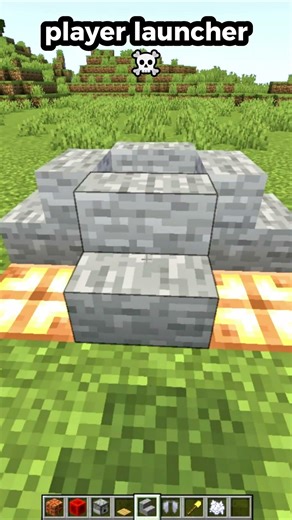 This Launcher Sends Players Flying ☠#minecraft #minecraftshorts #shorts