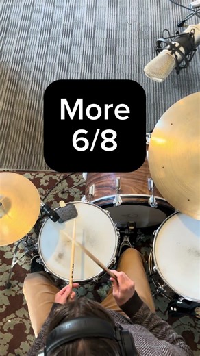 Simple 6/8 drum beats for beginner drummers #basicdrumlessons