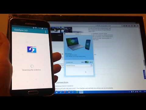 Samsung Smartphone (Samsung Galaxy S5/S6/S7) Screen Mirroring/Casting SideSync to PC/Laptop/Computer