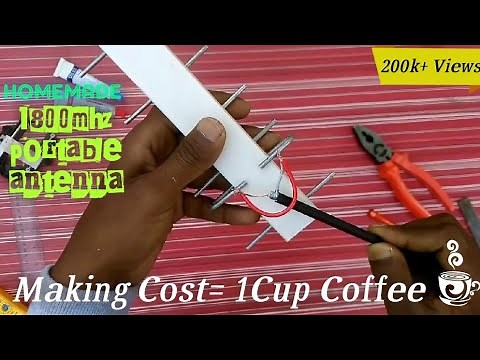 Homemade portable 1800mhz 4g LTE signal booster || even worked in no network village || AMAZING