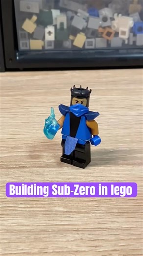 Building Sub-Zero in lego #subzero #mortalkombat #fyp #afol #legominifigures