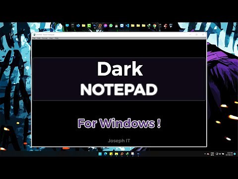 Black Notepad for Windows 11, 10 - New Dark Notepad