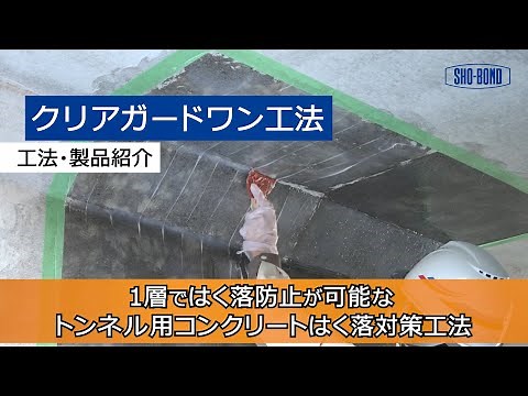 【トンネル用はく落防止】クリアガードワン工法 / 工法・製品紹介/ショーボンド