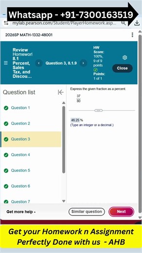 Sales Tax & Discount in 10 sec 😱 | MyMathLab 8.1 #shorts