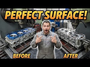 Perfect Surface! Cylinder Head Resurfacing on a 4 Cylinder Engine | Precision Machining