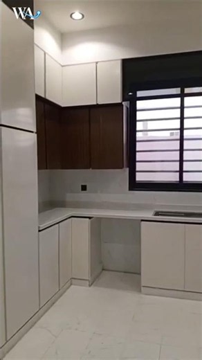 Beautiful Two-Tone Kitchen Design 😍 | Marble Countertop & Modern Sink ✨#viral #kitchen#classykitchen