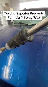 Testing Formula 4 Spraywax