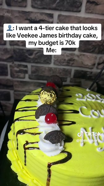 Wa gbe😂😂 This beautiful 10 inch cake can be recreated in any color of your choice #birthdaycakes #cakesinlagos #cakedecorating