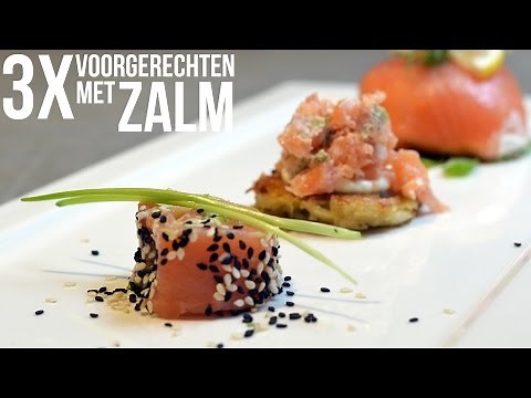 3x Starters with salmon