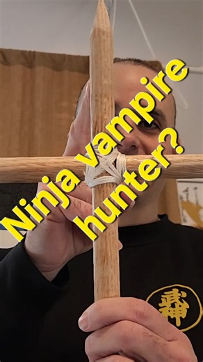 NYC Martial Arts-Bujinkan Dojo on Instagram: "Ninja vampire hunter? 🥷 🧛‍♂️ ✝️ Shuriken Jutsu Bujinkan Dojo #bujinkan #dojo #martialarts #Shuriken #training"