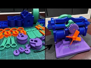 3D Printed Flat 4 Air Engine Build (Tutorial)
