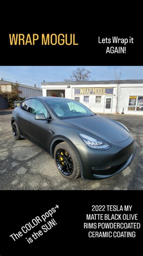 Lets WRAP it AGAIN! 2022 Tesla Model Y we wrapped 4 yeats ago in...
