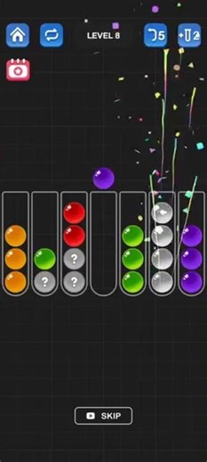 Ball Sort Puzzle, Level 8 🏈.