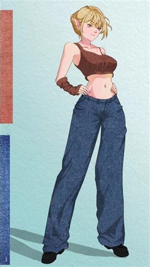 How to Paint Jeans on Phone using IbisPaintX