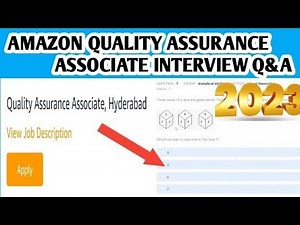 Amazon Quality assurance associate Interview Questions and Answers |Online Test Latest 2023