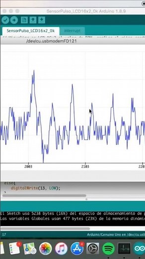 Sensor de pulso cardíaco | Arduino UNO