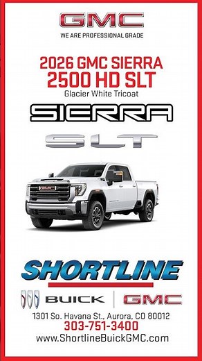 2026 GMC Sierra 2500 HD SLT (360 Color Palette) #gmc #gmcsierrahd #trailering #trucks #gmcsierra