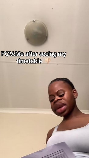 POV Reaction to School Timetable Anxiety