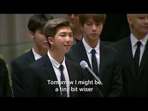 Unicef...BTS RM Motivational speech..💜 love yourself..