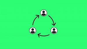 Download business people icon animation on green screen background. for free