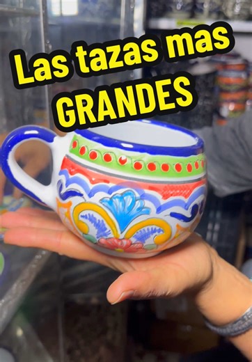 Si eres amante del café o del chocolate, estas tazas enoooormes son ideales para ti 😍 #talavera #café #chocolate #mexico🇲🇽
