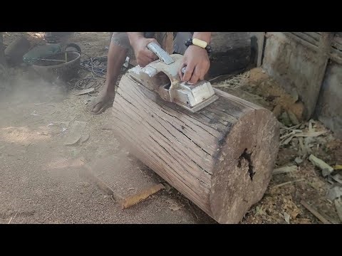 Wood carving activity to create a new shape